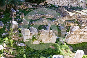 Â view from Kerameikos in the Acropolis in Athens, in Greece